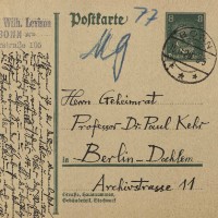 Wilhelm Levison: Briefe an Paul F. Kehr (1928-1935)